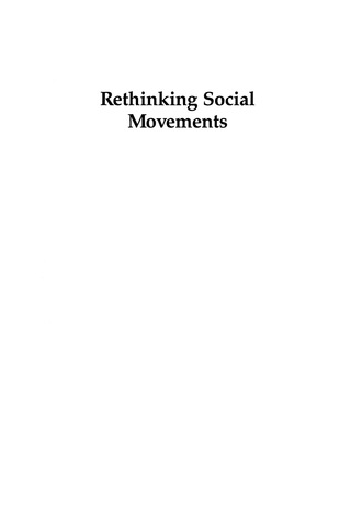 Titelbild: Rethinking Social Movements 9780742525955