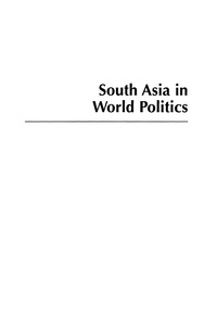 Immagine di copertina: South Asia in World Politics 9780742525863