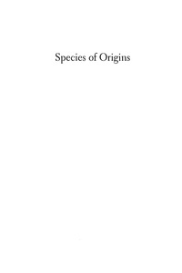 Cover image: Species of Origins 9780742507647