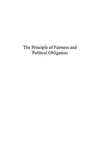 Titelbild: The Principle of Fairness and Political Obligation 9780742533752