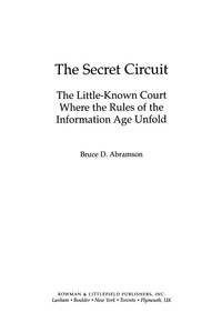 表紙画像: The Secret Circuit 9780742552807