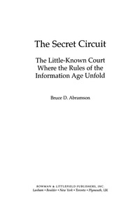 صورة الغلاف: The Secret Circuit 9780742552807