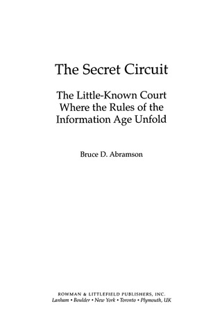 Cover image: The Secret Circuit 9780742552807