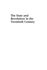 Titelbild: The State and Revolution in the Twentieth-Century 9780742538849