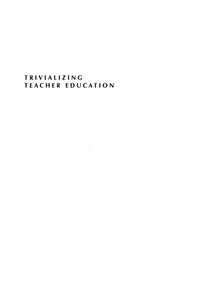 Cover image: Trivializing Teacher Education 9780742535350