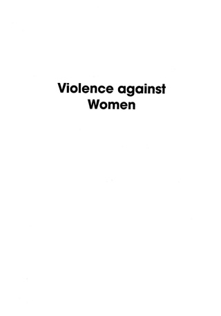Cover image: Violence against Women 9780742530546