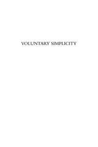 Imagen de portada: Voluntary Simplicity 9780742520660