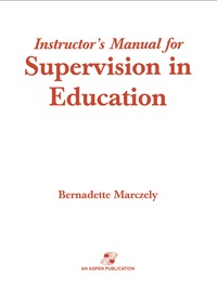 Cover image: Supervision in Education 9780834219106