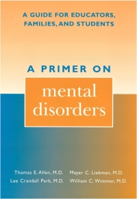 Cover image: A Primer on Mental Disorders 9780810839199