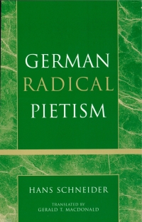 Imagen de portada: German Radical Pietism 9780810859838