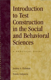 صورة الغلاف: Introduction to Test Construction in the Social and Behavioral Sciences 9780742525191