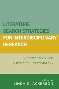 Imagen de portada: Literature Search Strategies for Interdisciplinary Research 9780810852419