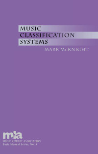 Cover image: Music Classification Systems 9780810842625