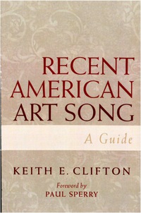 Immagine di copertina: Recent American Art Song 9780810862104