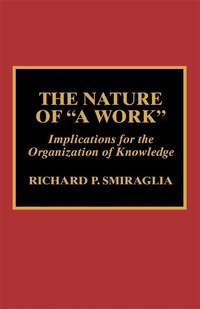 Imagen de portada: The Nature of 'A Work' 9780810840379