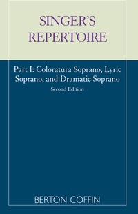 Imagen de portada: The Singer's Repertoire, Part I 2nd edition 9780810801905