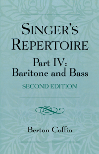 صورة الغلاف: The Singer's Repertoire, Part IV 2nd edition 9780810801912