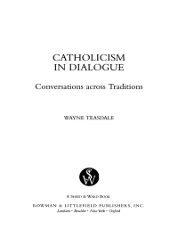 Imagen de portada: Catholicism in Dialogue 9780742531772