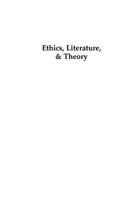 Omslagafbeelding: Ethics, Literature, and Theory 9780742532342