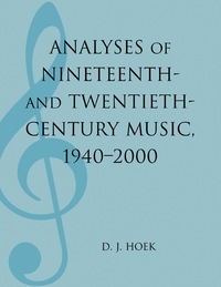 Titelbild: Analyses of Nineteenth- and Twentieth-Century Music, 1940-2000 9780810858879
