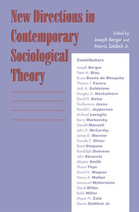 Omslagafbeelding: New Directions in Contemporary Sociological Theory 9780742508682