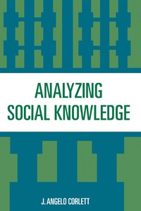 Cover image: Analyzing Social Knowledge 9780847682935