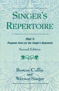 Cover image: The Singer's Repertoire, Part V 2nd edition 9780810801691
