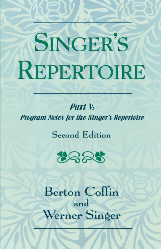 Cover image: Singer's Repertoire, Part V 2nd edition 9780810801691