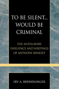 Cover image: To Be Silent... Would be Criminal 9780810857650