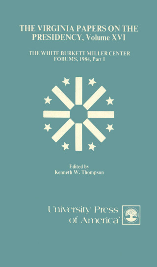 Cover image: Virginia Papers on the Presidency 28th edition 9780819139832