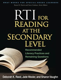 Cover image: RTI for Reading at the Secondary Level 9781462503568