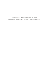 صورة الغلاف: Essential Assessment Skills for Couple and Family Therapists 9781462516407