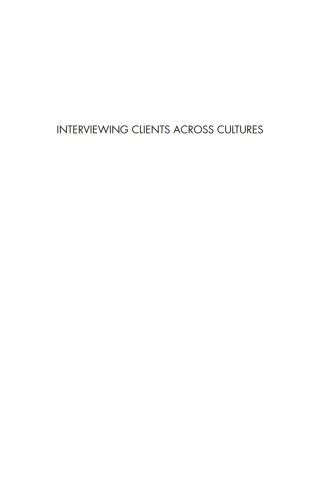 Cover image: Interviewing Clients across Cultures 9781606234051