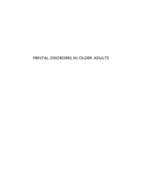 Titelbild: Mental Disorders in Older Adults 2nd edition 9781609182328