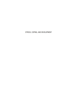 Cover image: Stress, Coping, and Development 2nd edition 9781606235591