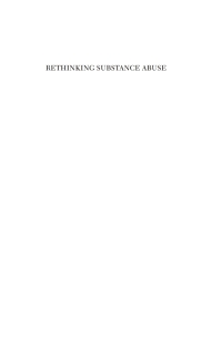 Cover image: Rethinking Substance Abuse 9781606236987