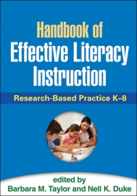 Imagen de portada: Handbook of Effective Literacy Instruction 9781462519248