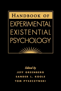 Cover image: Handbook of Experimental Existential Psychology 9781593850401