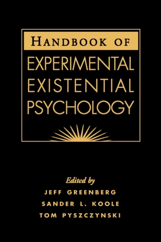 Cover image: Handbook of Experimental Existential Psychology 9781593850401