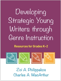 Omslagafbeelding: Developing Strategic Young Writers through Genre Instruction 9781462540556