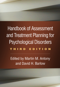 Cover image: Handbook of Assessment and Treatment Planning for Psychological Disorders 3rd edition 9781462544882