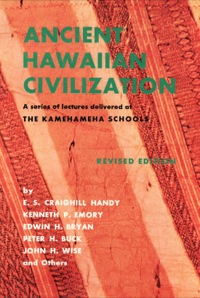 صورة الغلاف: Ancient Hawaiian Civilization 9780804800235