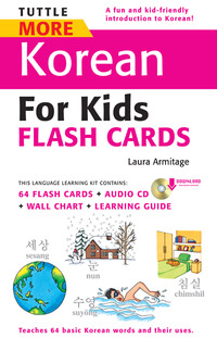 Imagen de portada: Tuttle More Korean for Kids Flash Cards Kit Ebook 9780804840101