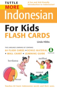 Cover image: Tuttle More Indonesian for Kids Flash Cards 9780804839877