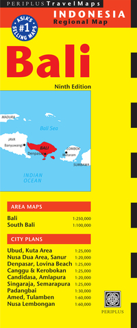 Titelbild: Bali Travel Map Ninth Edition 9th edition 9780794607395