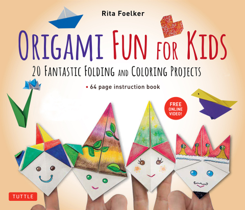 Origami Fun for Kids Ebook: 20 Fantastic Folding and Coloring Projects: Origami Book, Fun & Easy Projects, and Downloadable Instructional Video - FULL INSTANT DOWNLOAD | PDF DOCX EPUB