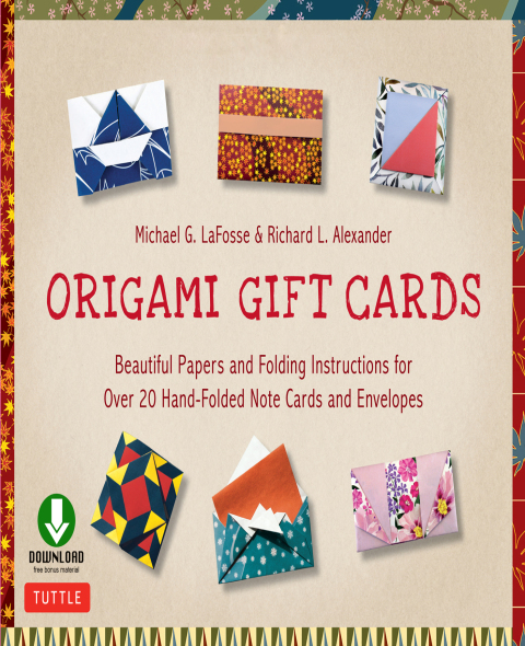 Origami Gift Cards Ebook: Beautiful Papers and Folding Instructions for Over 20 Hand-folded Note Cards and Envelopes - FULL INSTANT DOWNLOAD | PDF DOCX EPUB