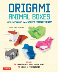 Imagen de portada: Origami Animal Boxes Kit 9780804852548