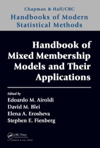 Omslagafbeelding: Handbook of Mixed Membership Models and Their Applications 1st edition 9780367330842