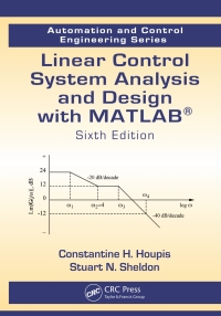 Titelbild: Linear Control System Analysis and Design with MATLAB 6th edition 9781466504264